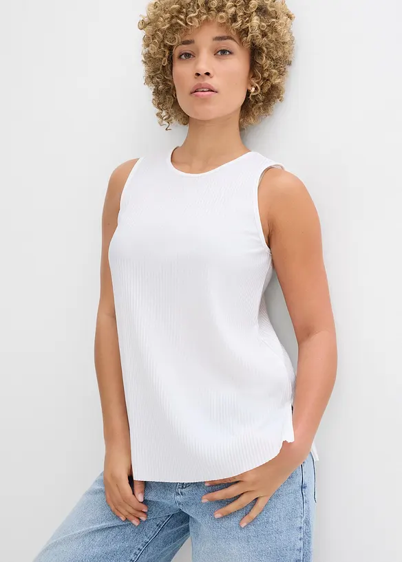 Blusetopp i resirkulert polyester, bonprix