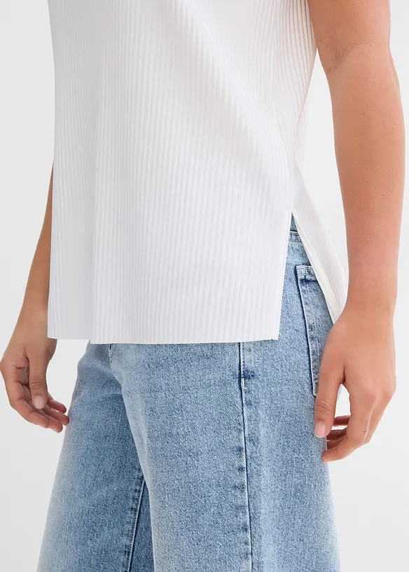 Blusetopp i resirkulert polyester, bonprix