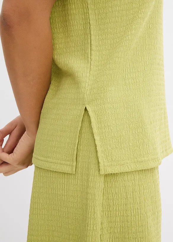 Topp i lett strukturert krepp, bonprix