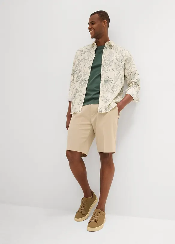 Bermudashorts i chinos-modell med legg, Regular Fit, bonprix