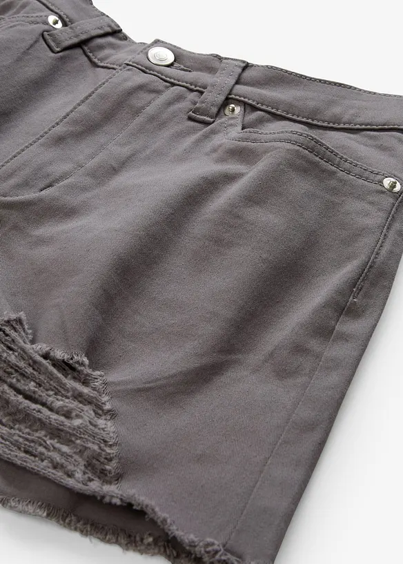 High Waist-shorts i twill, bonprix