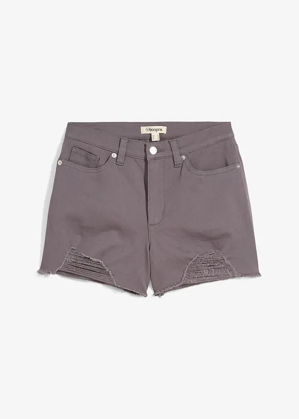 High Waist-shorts i twill, bonprix