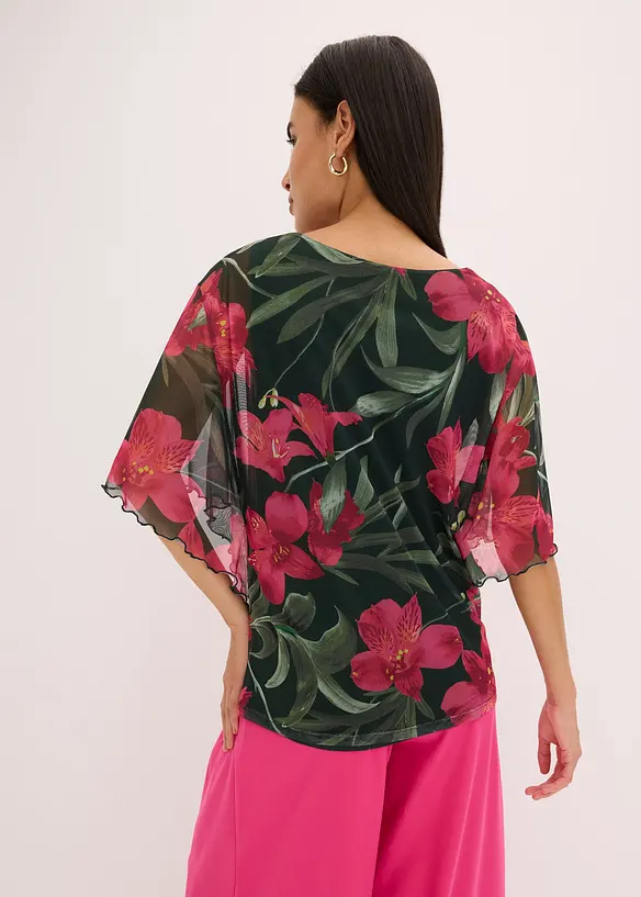 Trikot-tunika i mesh, bonprix