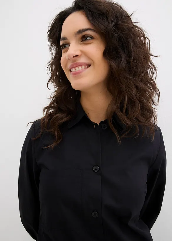 Skjortekjole i lett bomullsmateriale, bonprix