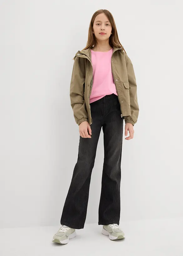 Jeggings Mid Waist, Flared, bonprix