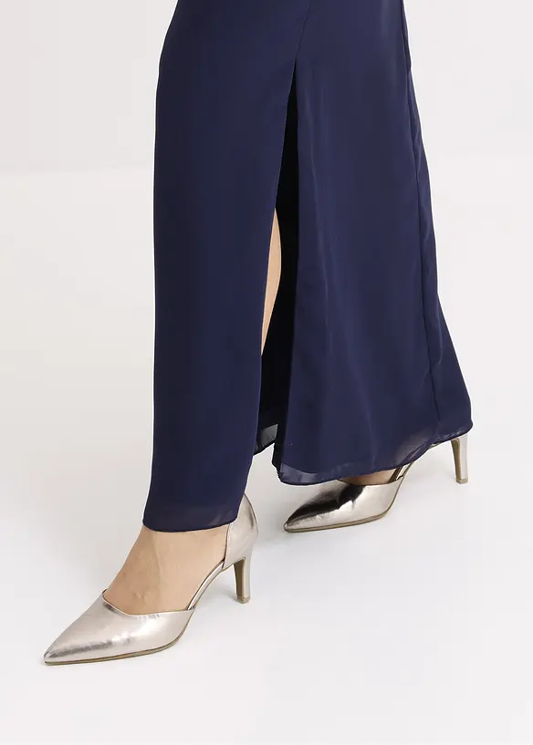 One shoulder-kjole i lett chiffon, bonprix
