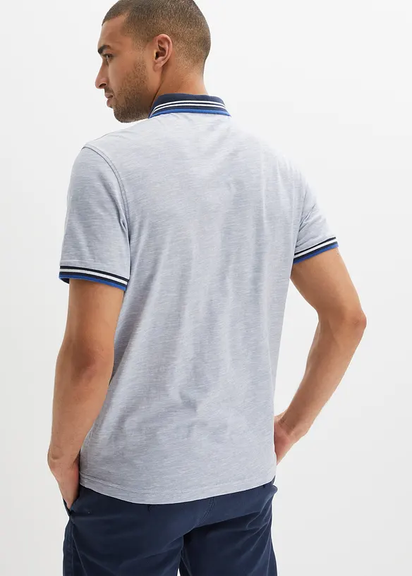 Poloskjorte i 100% bomull, bonprix