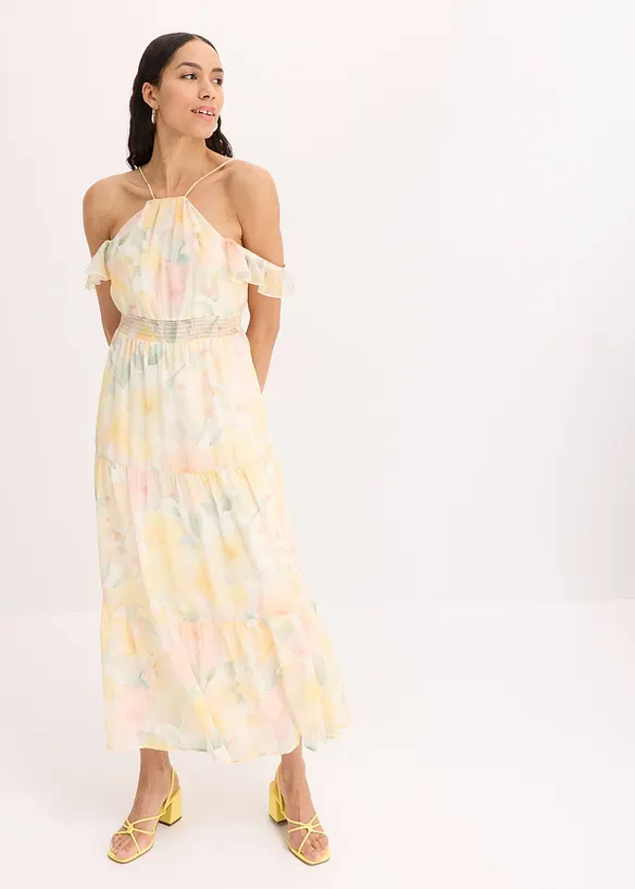 Maxikjole med print, bonprix
