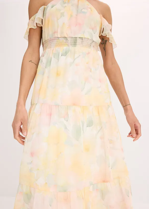 Maxikjole med print, bonprix