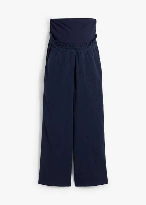 Mammabukse i bomullsmusselin, Loose Fit, bonprix