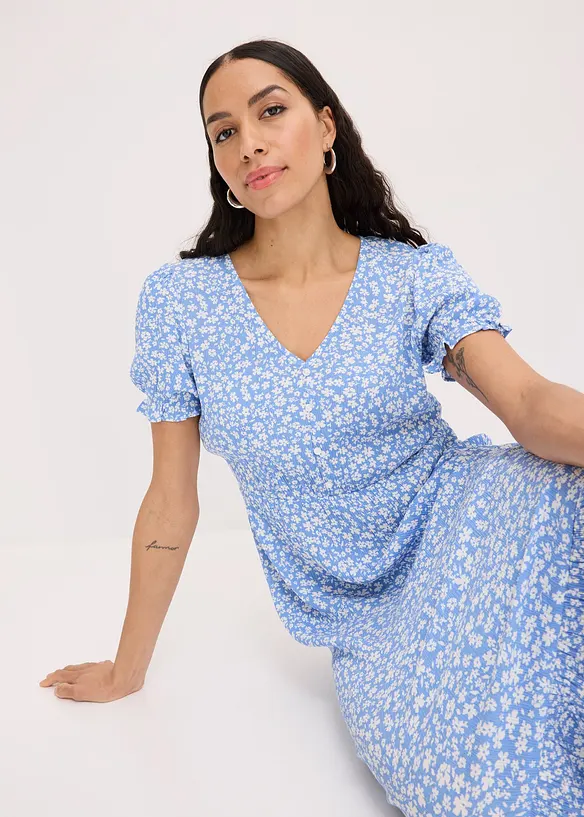 Maxikjole med print, bonprix