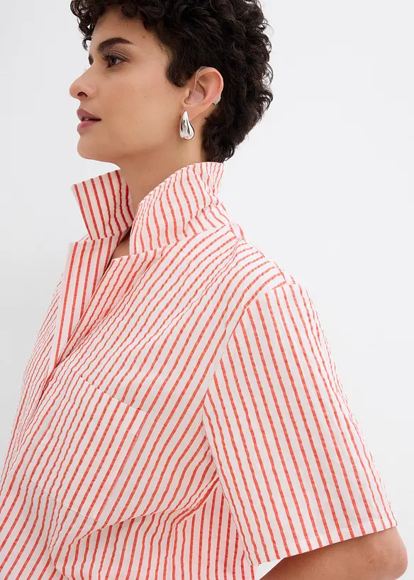 Skjortebluse i 100% bomull, bonprix