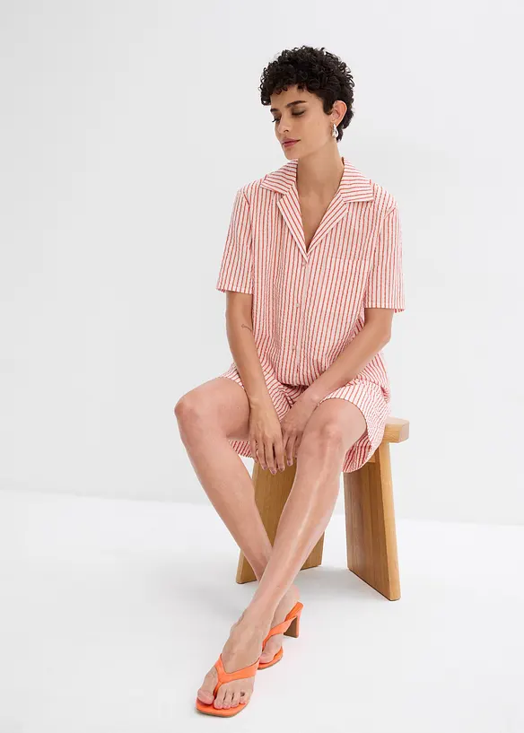 Skjortebluse i 100% bomull, bonprix
