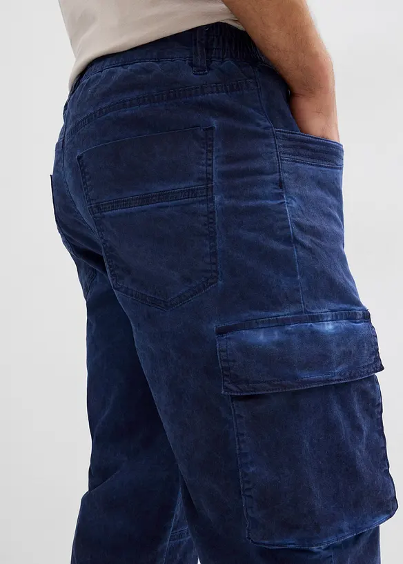 Lang cargo-bermudashorts med stretch og komfortsnitt, Regular Fit, bonprix