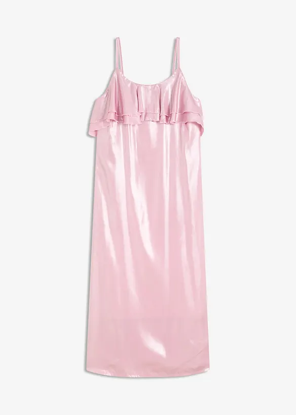 Stroppekjole med volanger, bonprix
