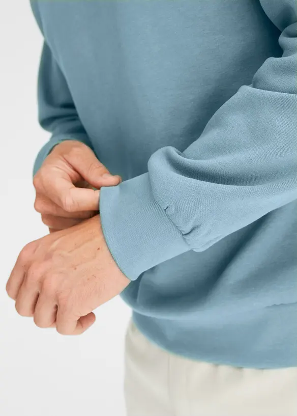 Sweatshirt med troyer-krage, bonprix