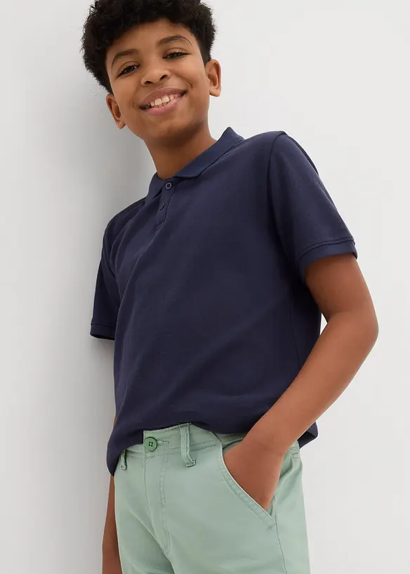 Slim Fit-chinos med stretch og regulerbar linning, Straight, bonprix