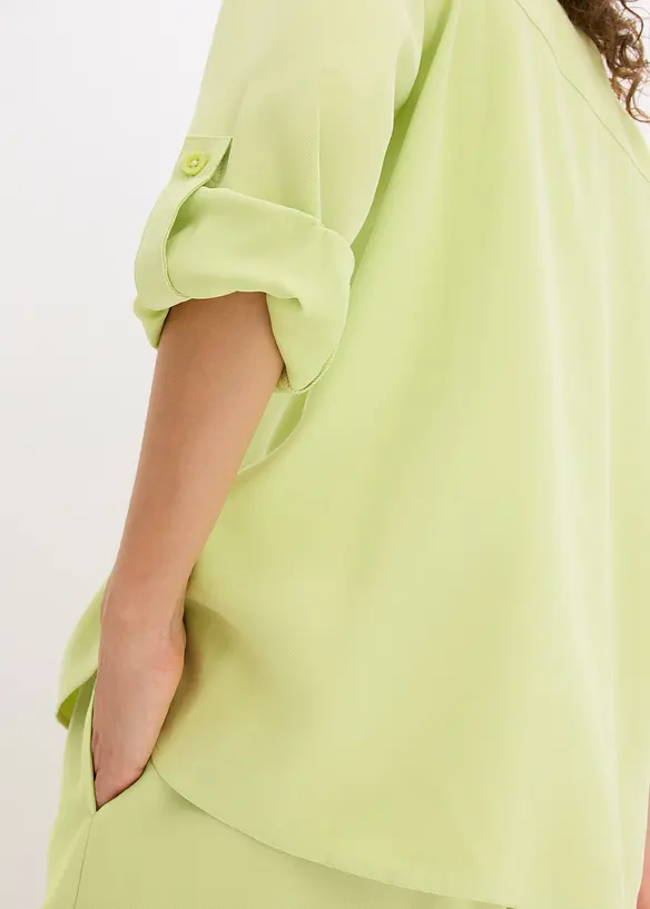 Bluse i lett viskosemiks, bonprix