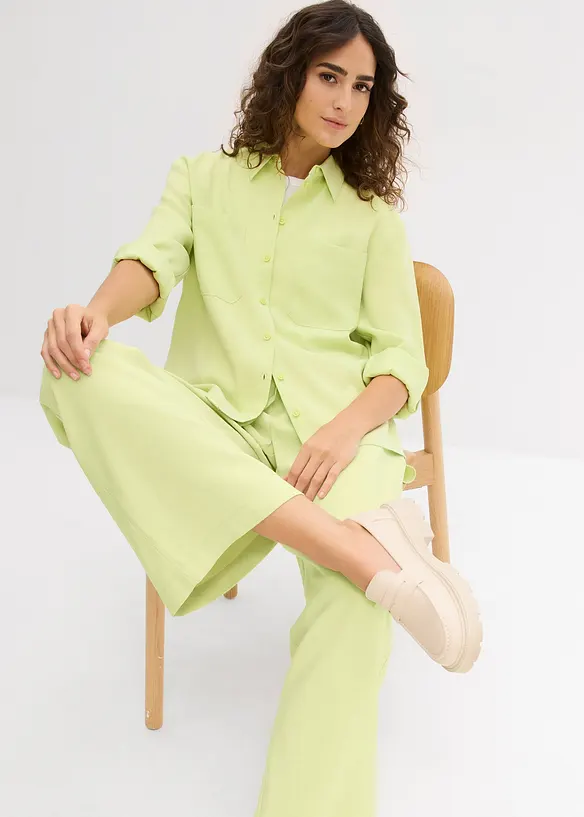 Bluse i lett viskosemiks, bonprix
