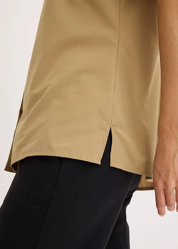 Kortermet bluse i poplin, bonprix