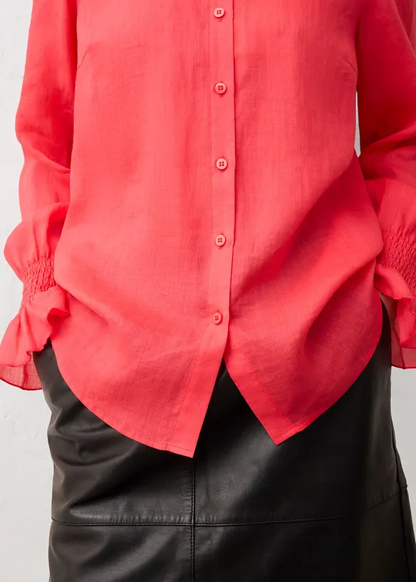 Skjortebluse av ramie, bonprix