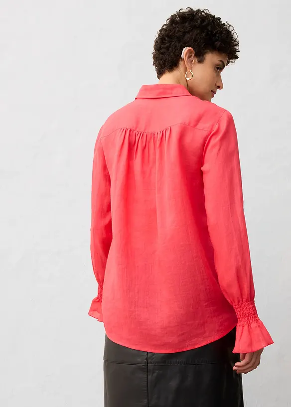 Skjortebluse av ramie, bonprix