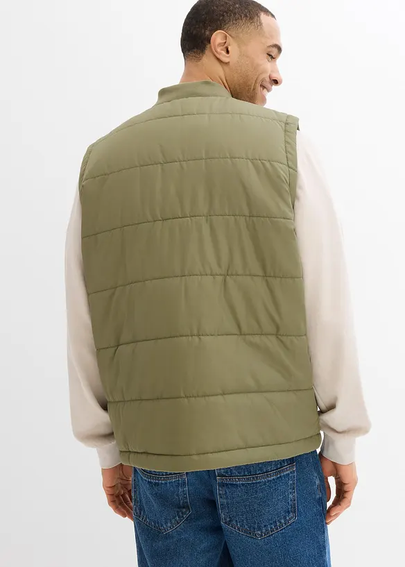 Vattert vest, Loose Fit, bonprix