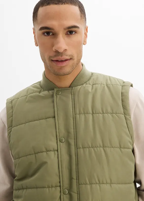 Vattert vest, Loose Fit, bonprix