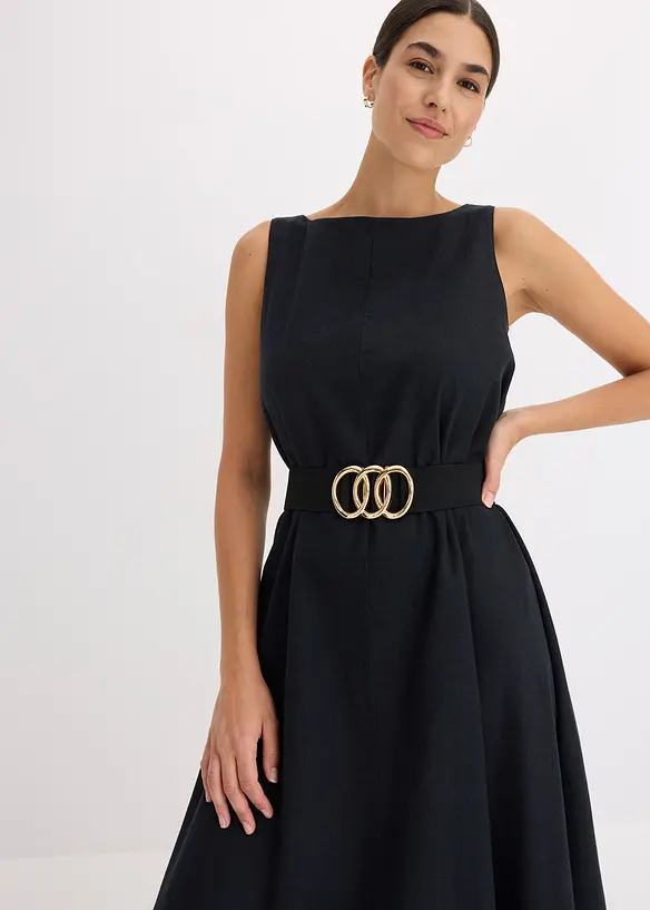 Stroppekjole i lett viskosemiks, bonprix