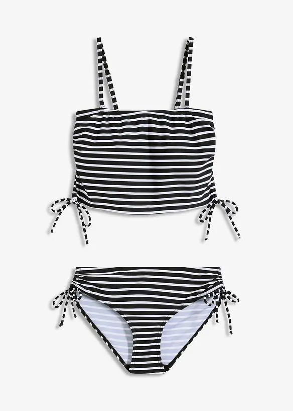 Bandeau-bikini med avtagbare stropper (2-delt sett), bonprix