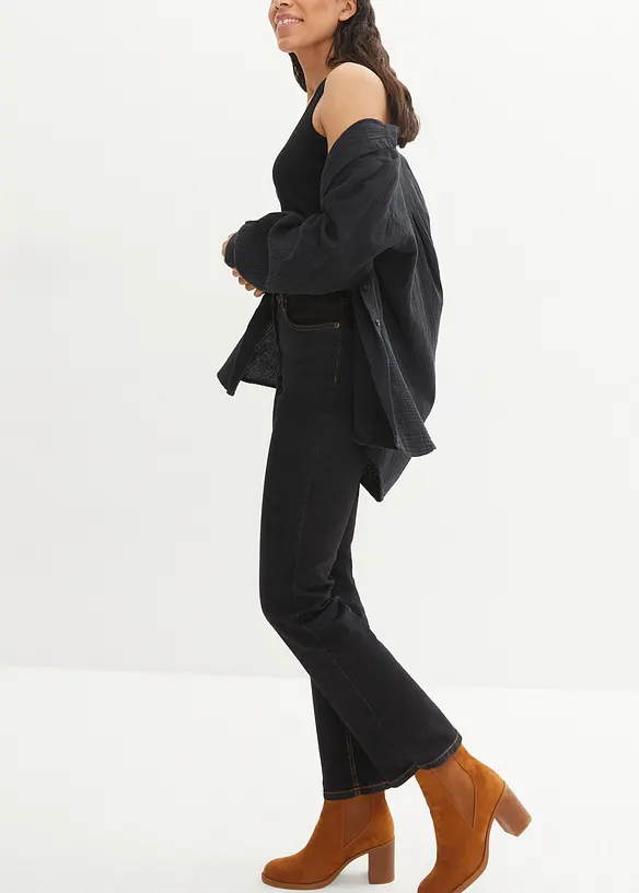 Straight-jeans Mid Waist, Stretch, bonprix