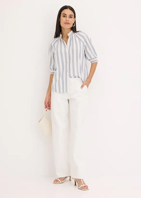 Bluse med stripemønster, bonprix