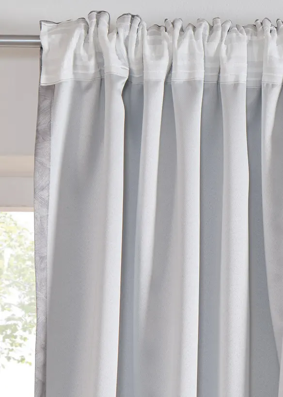 Mørkleggingsgardin med resirkulert polyester og trykt mønster (1-pack), bonprix
