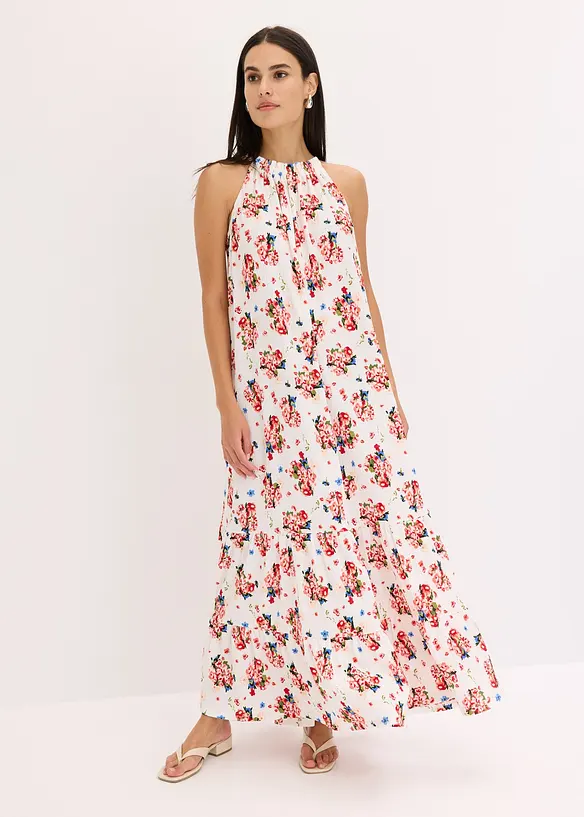 Maxikjole med print, bonprix