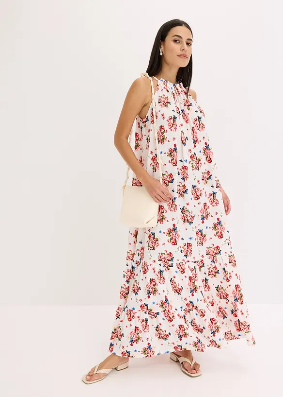 Maxikjole med print, bonprix