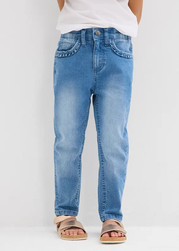 Jeans med stretch Mid Waist, tapered, bonprix