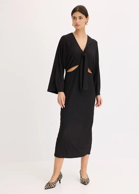 Midikjole med cut-out, bonprix