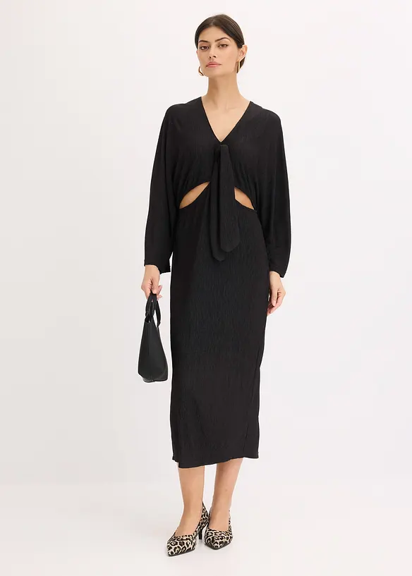 Midikjole med cut-out, bonprix