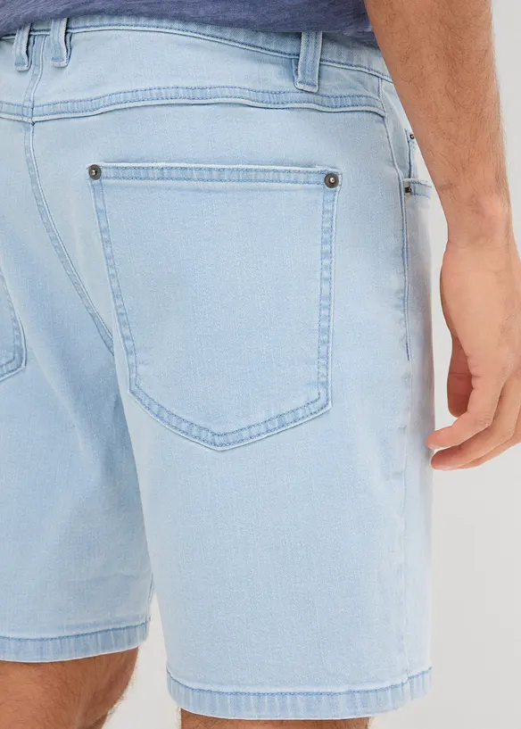 Denimshorts med stretch, Loose Fit ekstra vid, bonprix