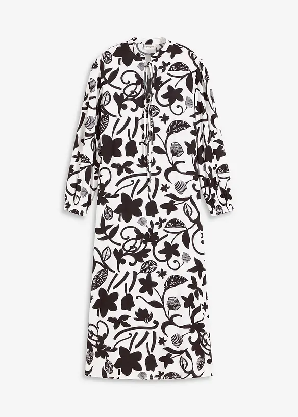 Kjole i kaftan-look og lett viskose, bonprix