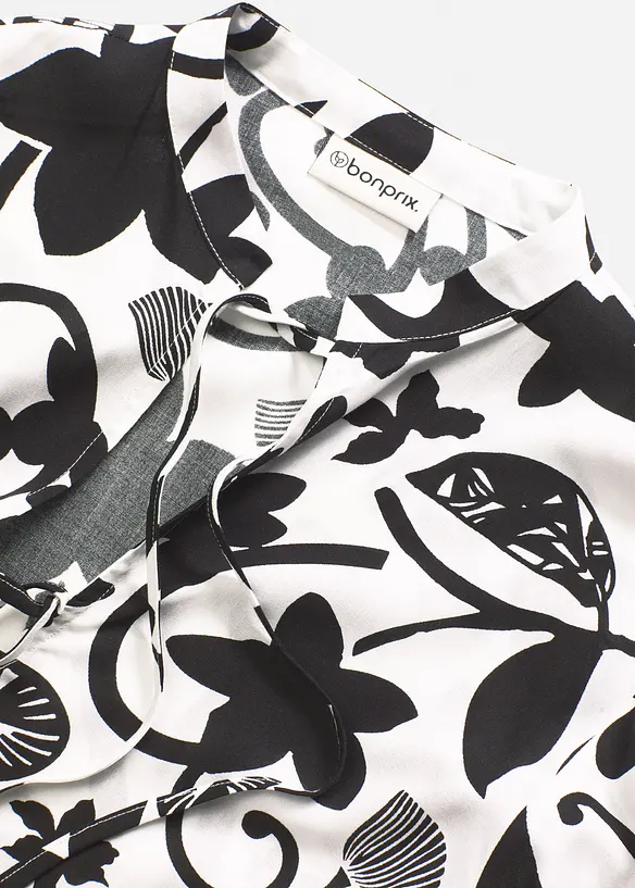 Kjole i kaftan-look og lett viskose, bonprix