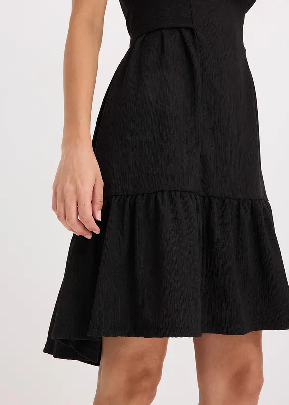 Jerseykjole i lett krepp med vingeermer, bonprix