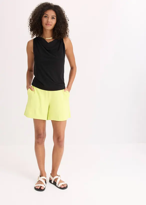 Pull on-shorts i behagelig Punto di Roma-materiale, bonprix