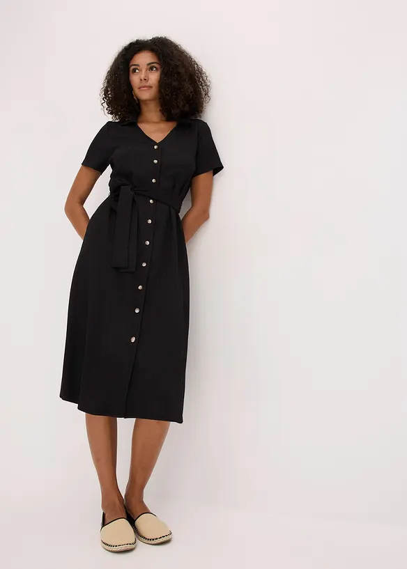 Jerseykjole i lett krepp, bonprix
