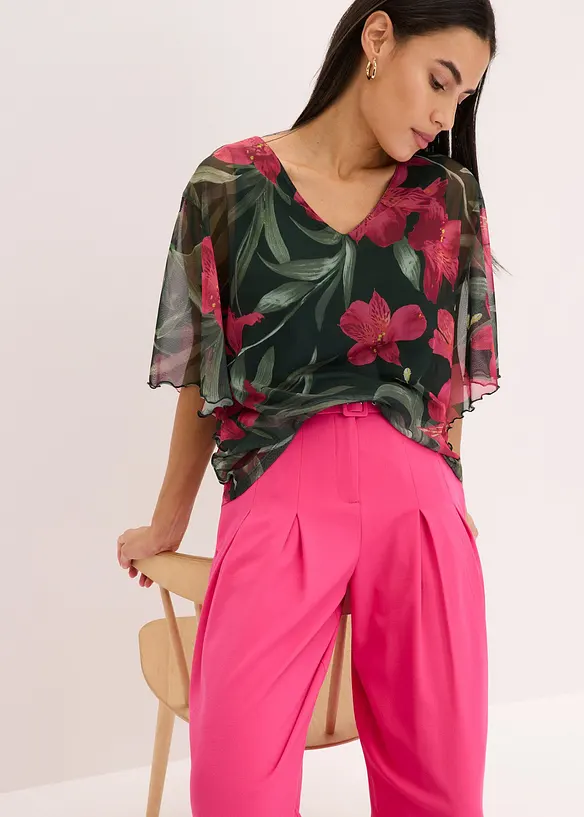 Trikot-tunika i mesh, bonprix