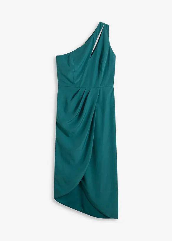 Satengkjole med drapering, bonprix