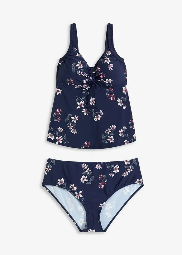 Tankini (2-delt sett) med rynking, bonprix