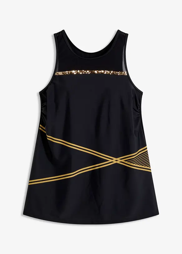 Eksklusiv tankini-overdel av resirkulert polyamid, bonprix