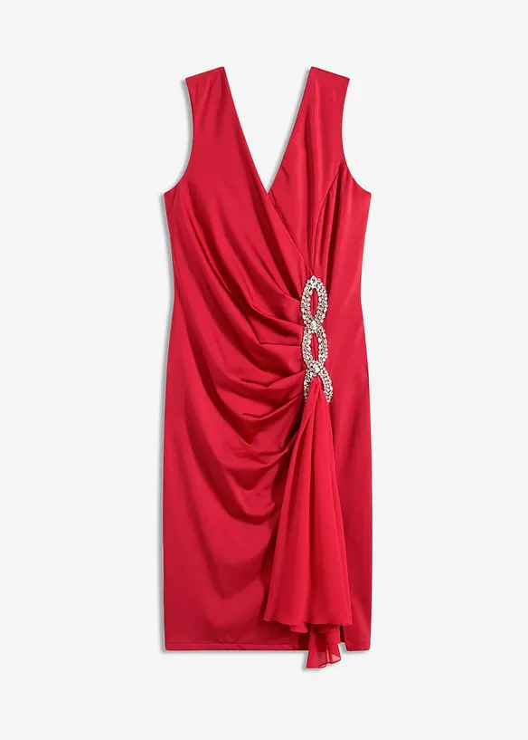 Jerseykjole med strassapplikasjon, bonprix