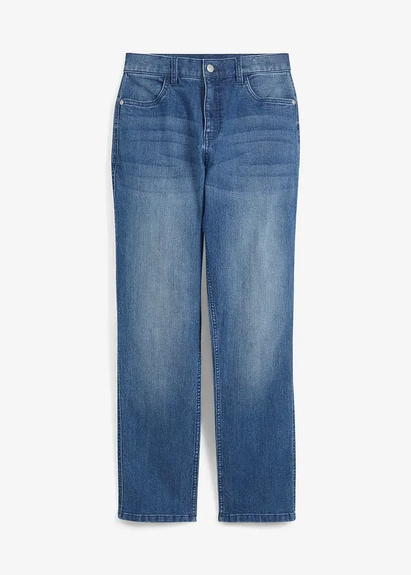 Loose Fit-jeans med stretch og regulerbar linning, Straight, bonprix